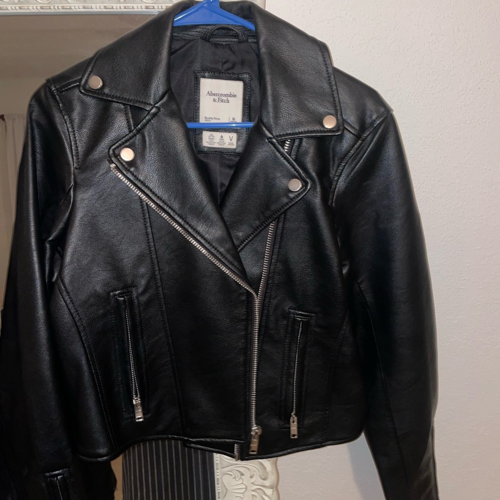 Abercrombie leather jacket